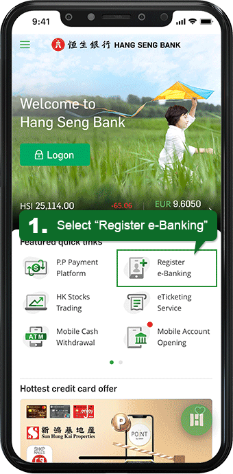 Register Personal e-Banking