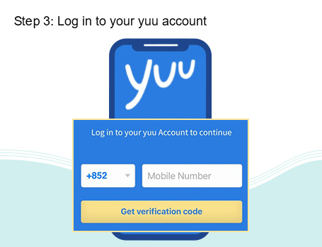 Log in to your yuu account