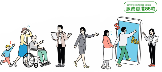 An illustration drawing of “Hang Seng: Colourful Journeys”