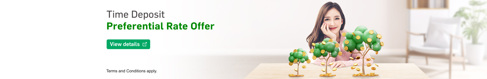 View details, Time Deposit Preferential Rate Offer, opens in a new window