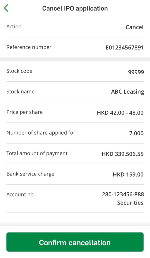 IPO Stocks Subscription Hang Seng Bank