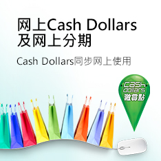 网上Cash Dollars 及网上分期 Cash Dollars同步网上使用