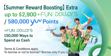 View details, Hang Seng Credit Card +FUN Dollars 150,000 Ways to Spend as Cash! Opens in a new window
