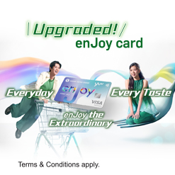 enJoy Card Welcome Offer up to 120,000 yuu Points & Enjoy up to 4x Points 