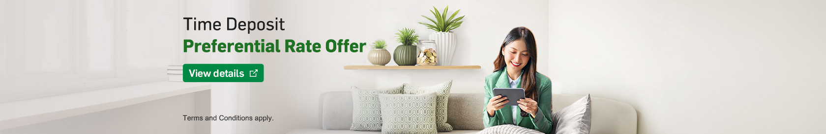 View details, Time Deposit Preferential Rate Offer, opens in a new window