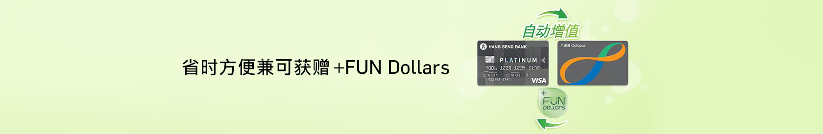 恒生信用卡「八达通自动增值」服务省时方便兼可赚取Cash Dollars